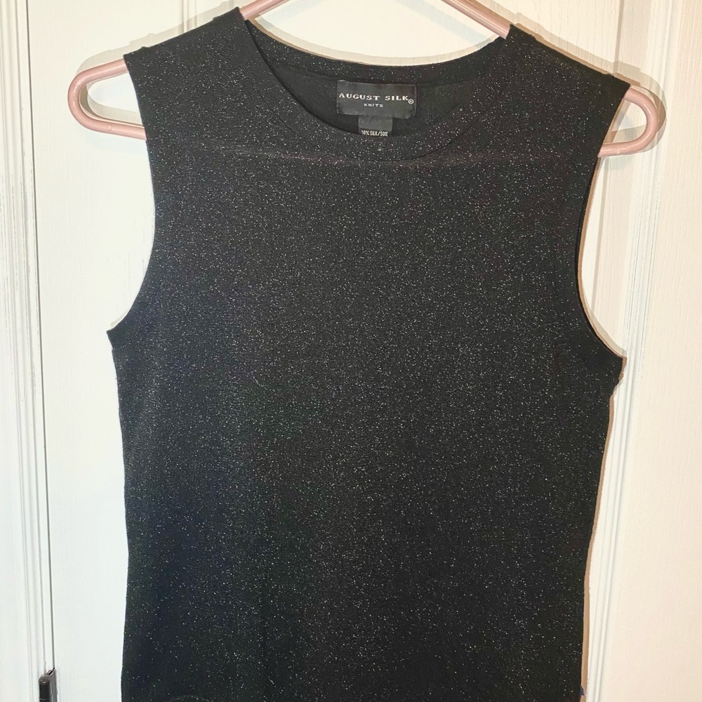 AUGUST SILK Sparkly Tank Top
